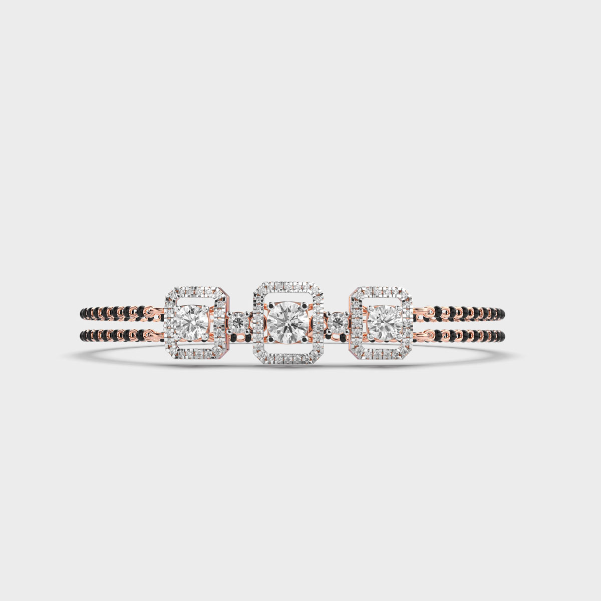 Divya Bandhan Diamond Mangalsutra Bracelet (With Chain)