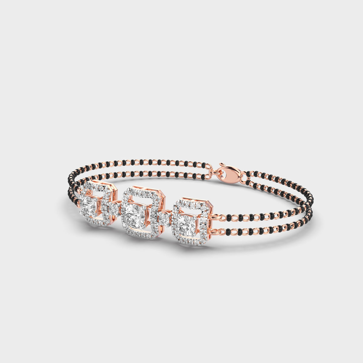 Divya Bandhan Diamond Mangalsutra Bracelet (With Chain)