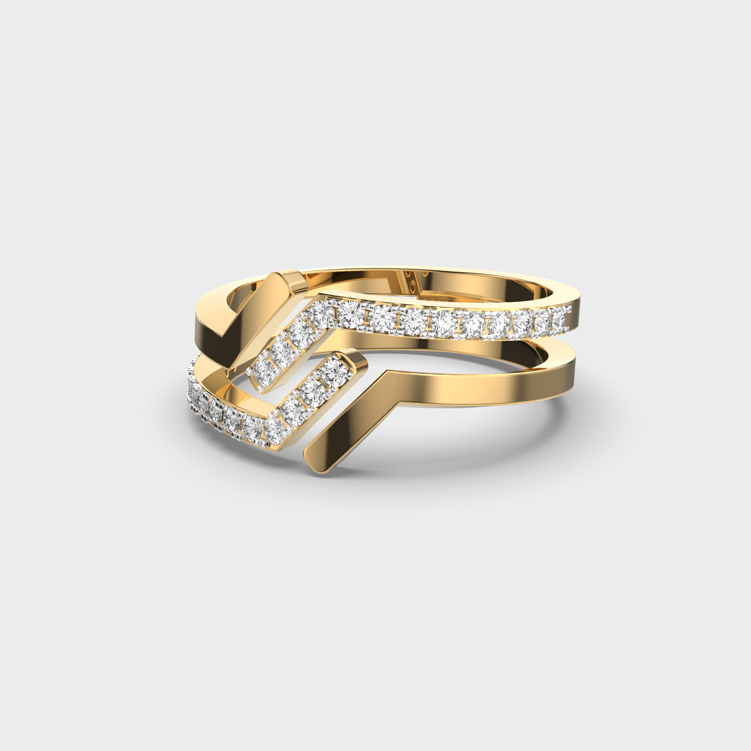 Slim Spark Diamond Ring