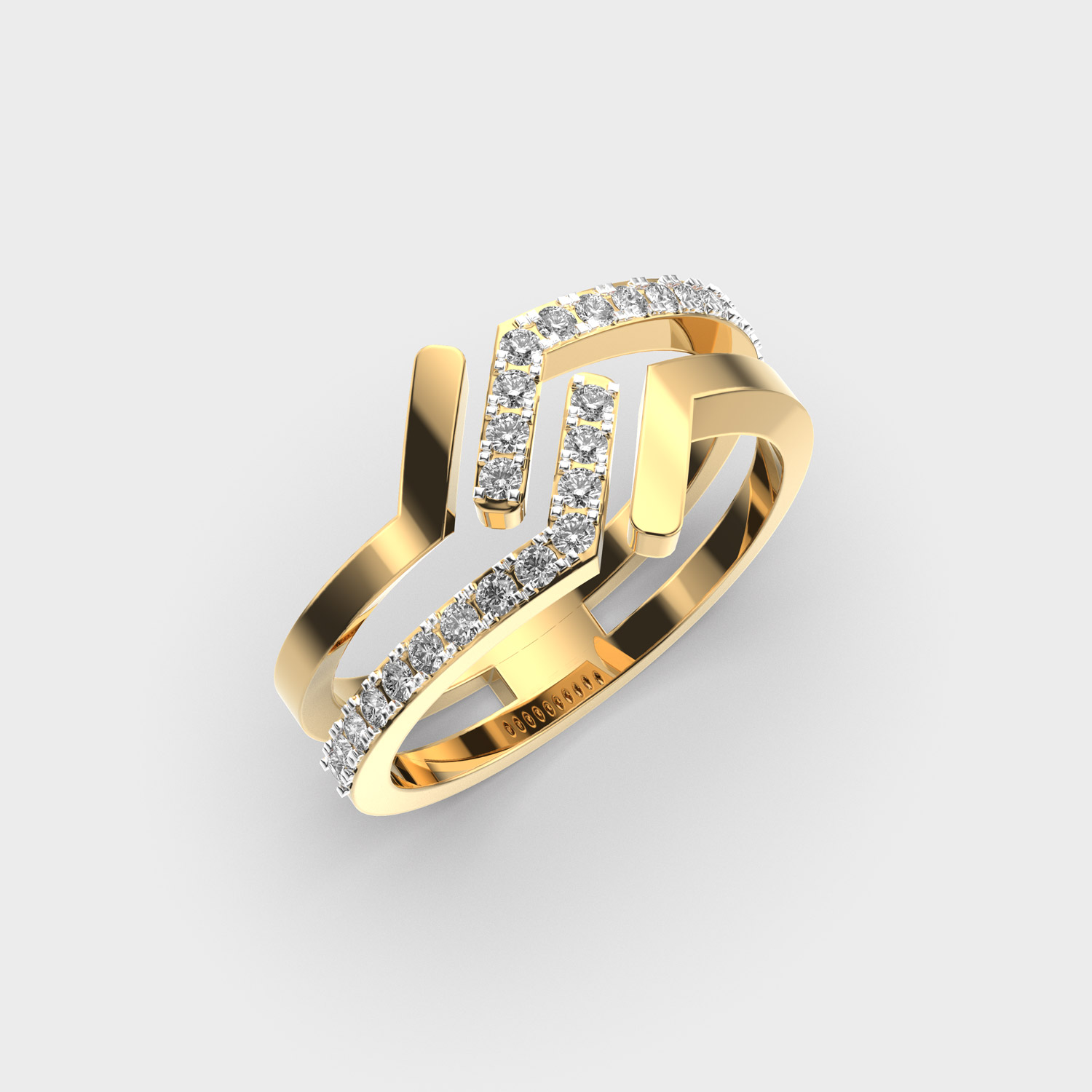 Slim Spark Diamond Ring