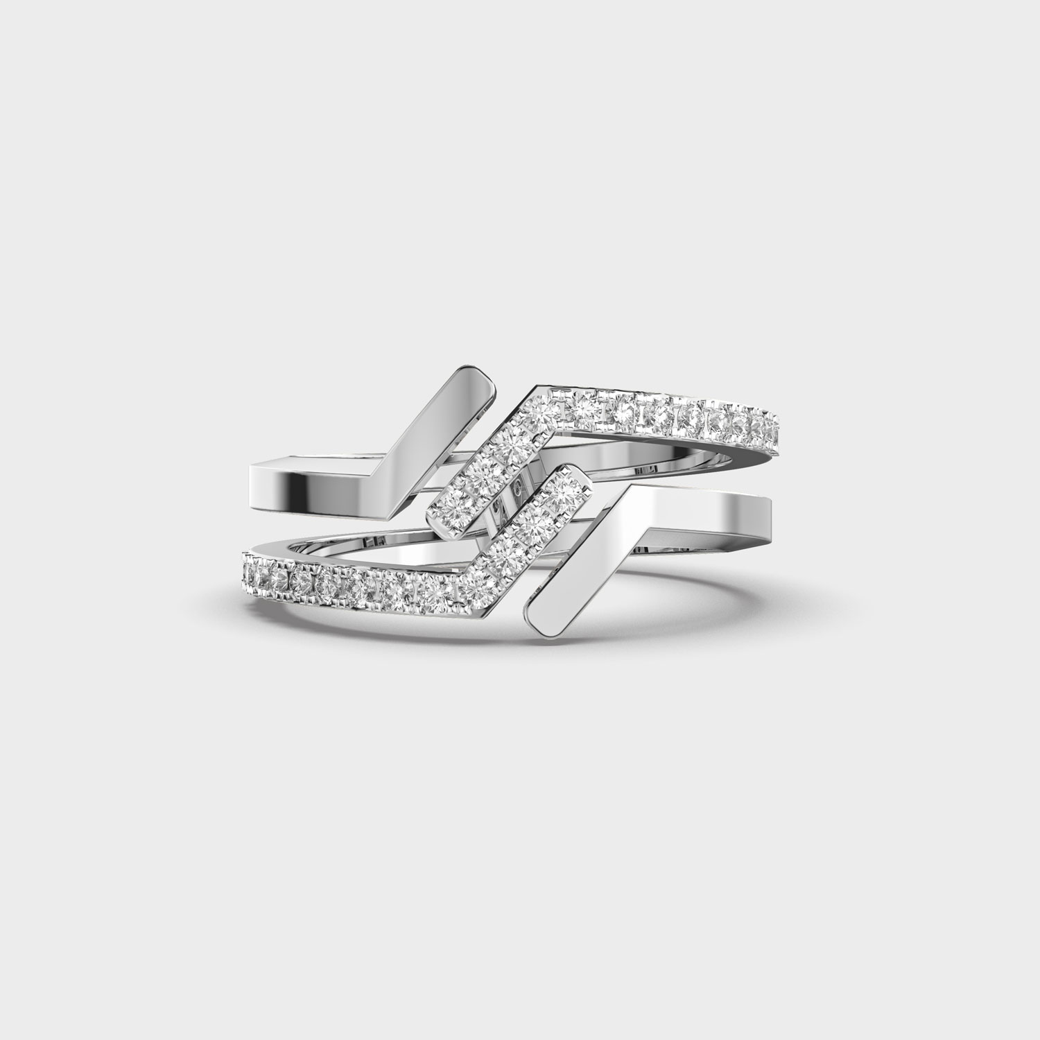 Slim Spark Diamond Ring