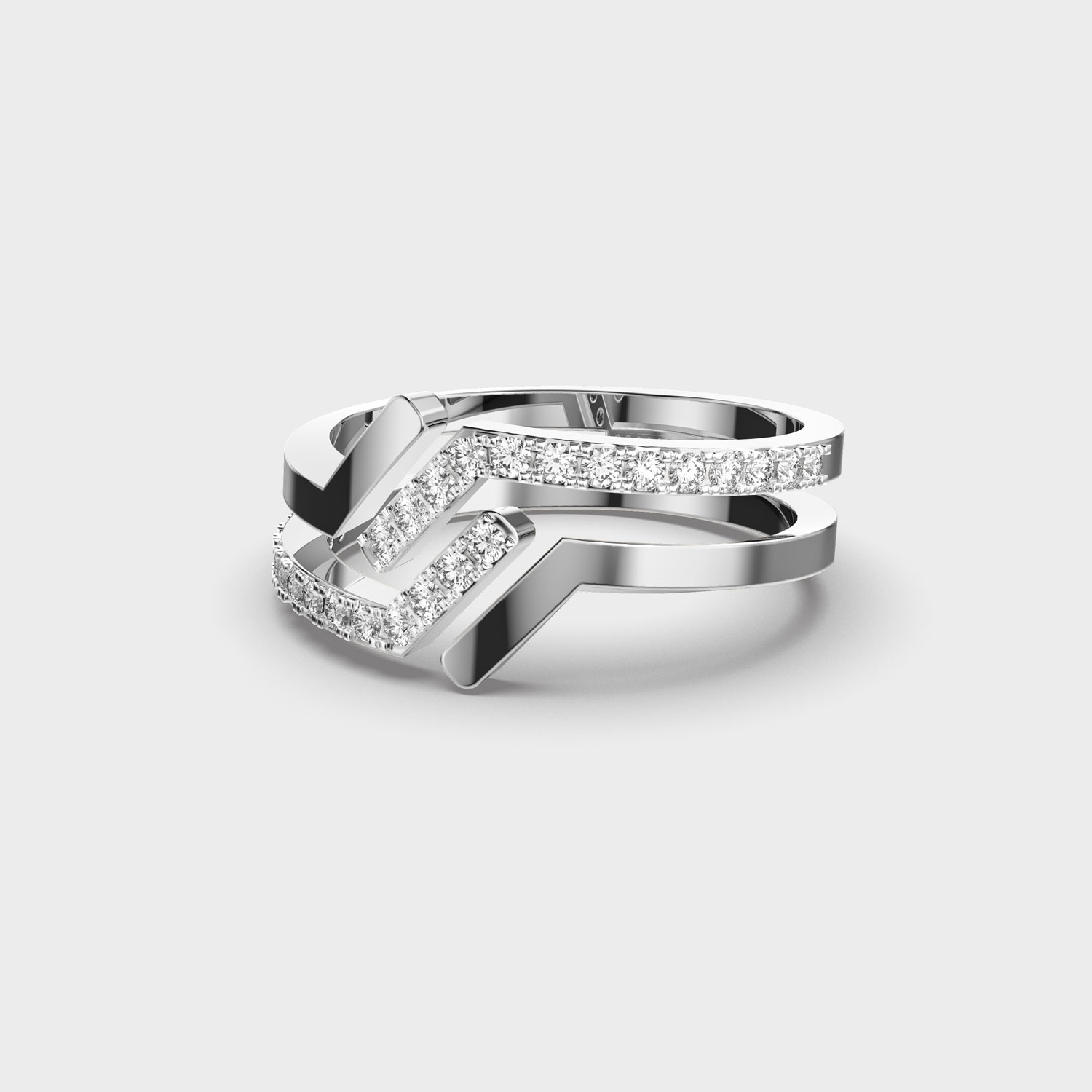 Slim Spark Diamond Ring
