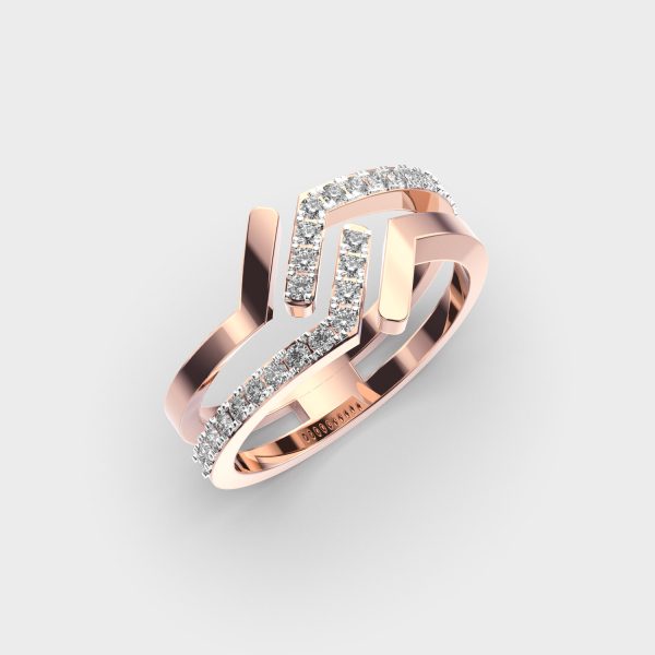 Slim Spark Diamond Ring