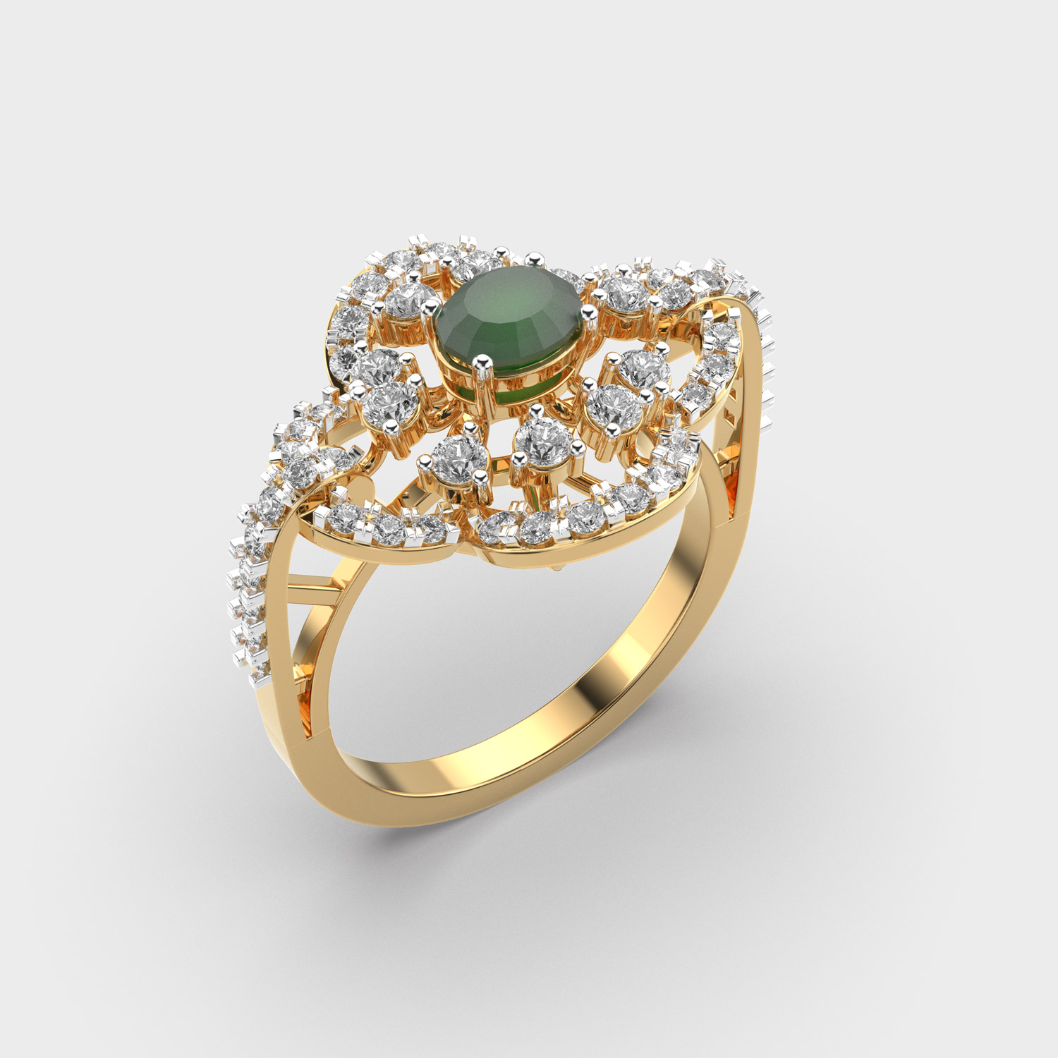 Luxe Bloom Diamond Ring