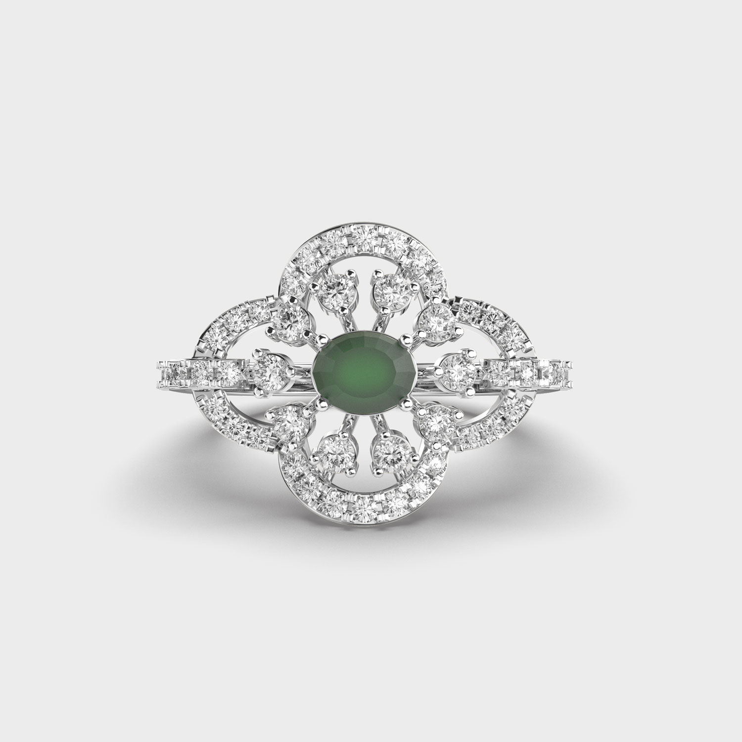 Luxe Bloom Diamond Ring