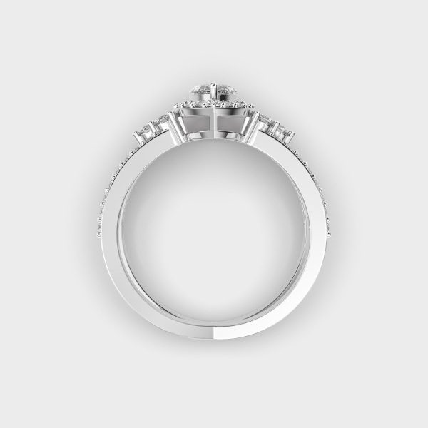 Radiant Eclipse Diamond Ring