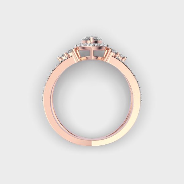 Radiant Eclipse Diamond Ring