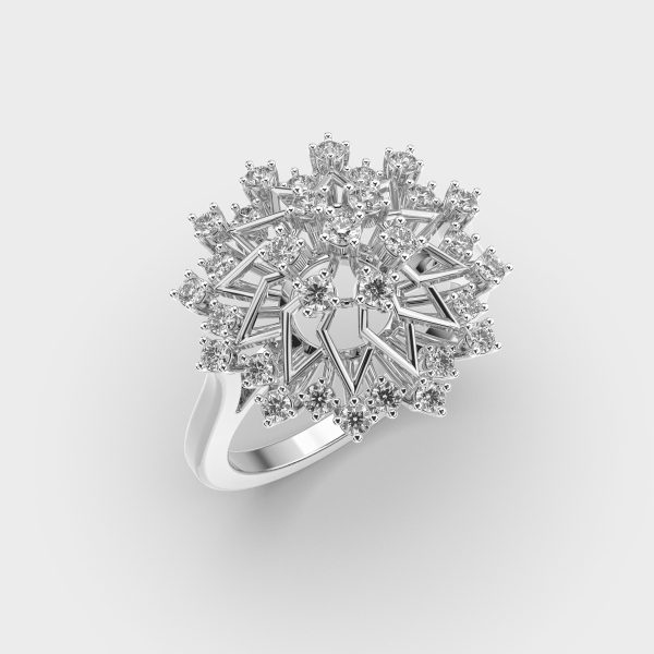 Jazzy Fireworks Diamond Ring