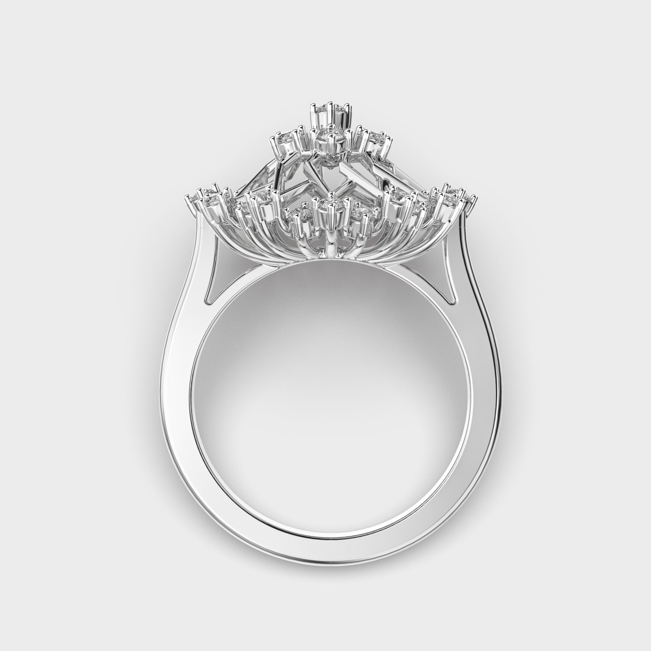 Jazzy Fireworks Diamond Ring