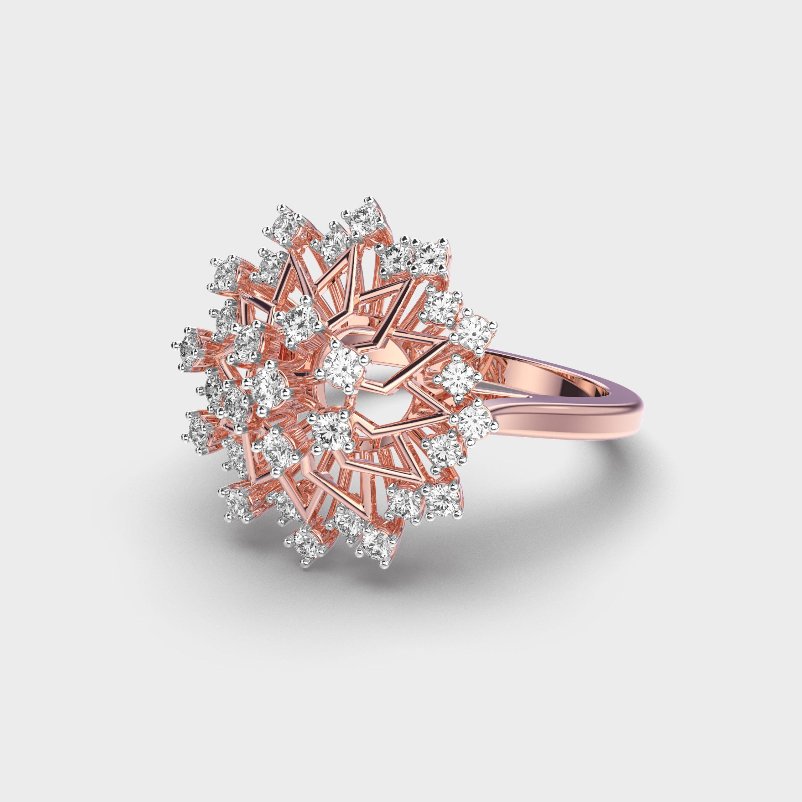 Jazzy Fireworks Diamond Ring