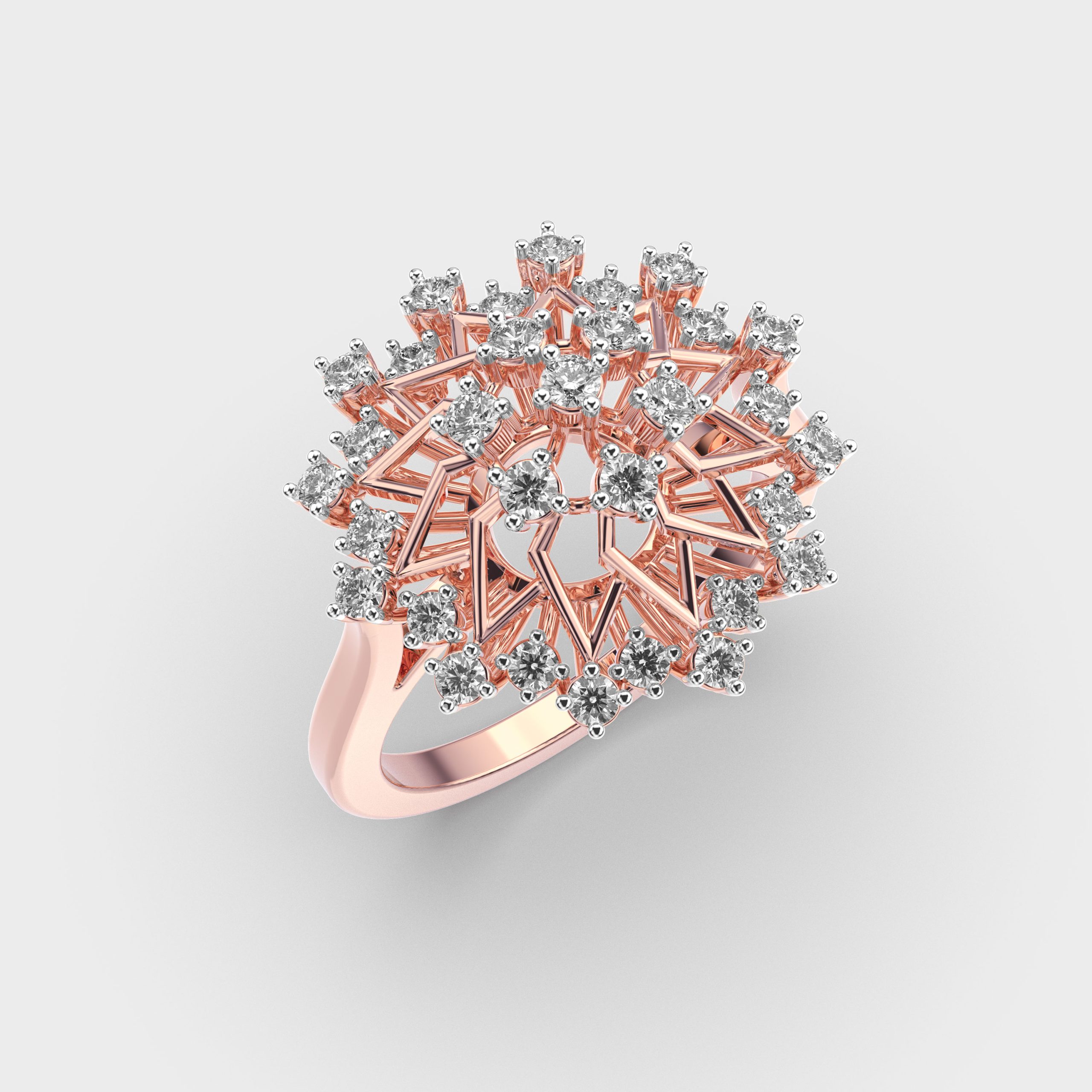 Jazzy Fireworks Diamond Ring