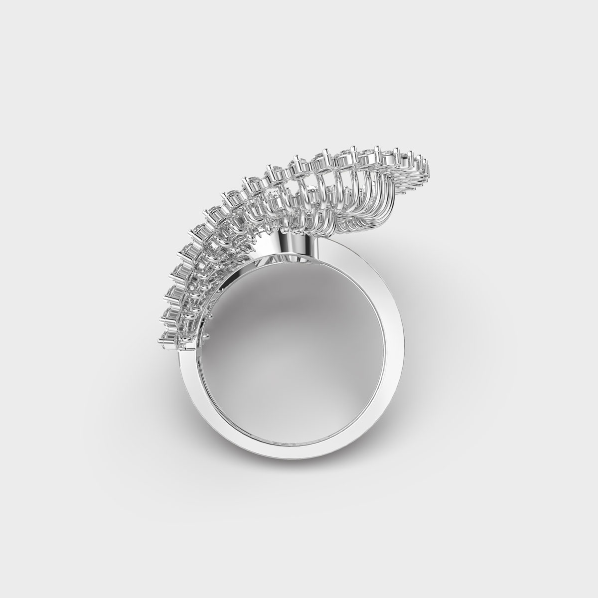 Sparkling Flambouyance Diamond Ring