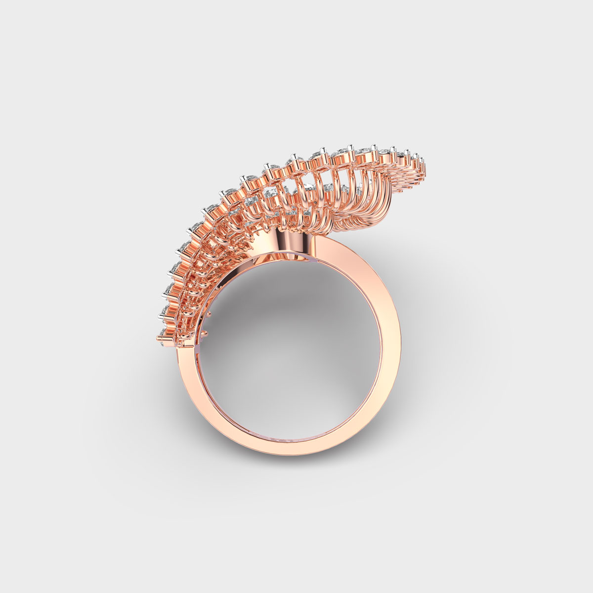 Sparkling Flambouyance Diamond Ring