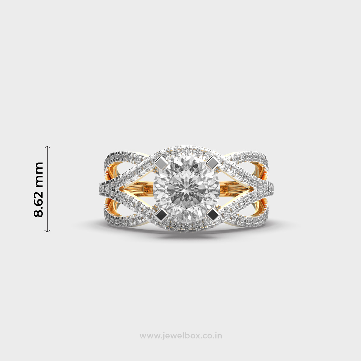 Queenship Exotic Padma Cut Diamond Solitaire Ring