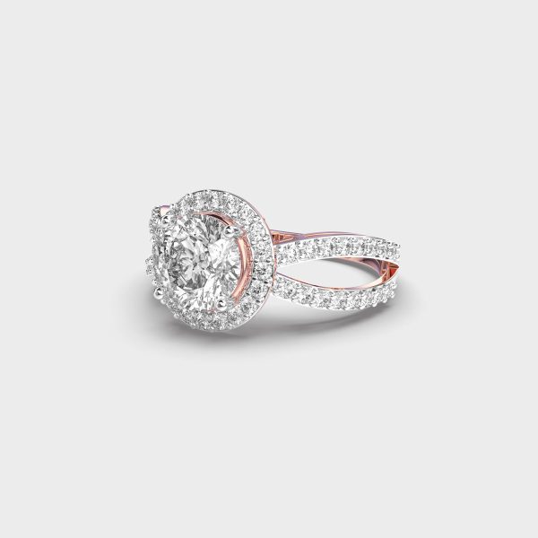 Dazzling Round Padma Cut Diamond Ring