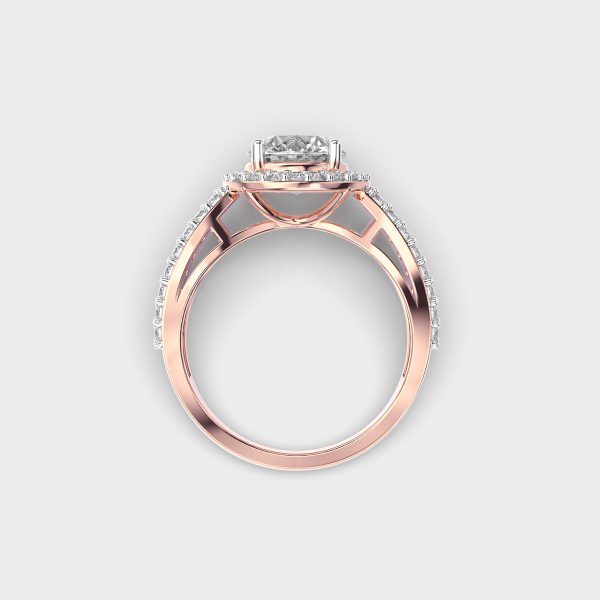 Dazzling Round Padma Cut Diamond Ring