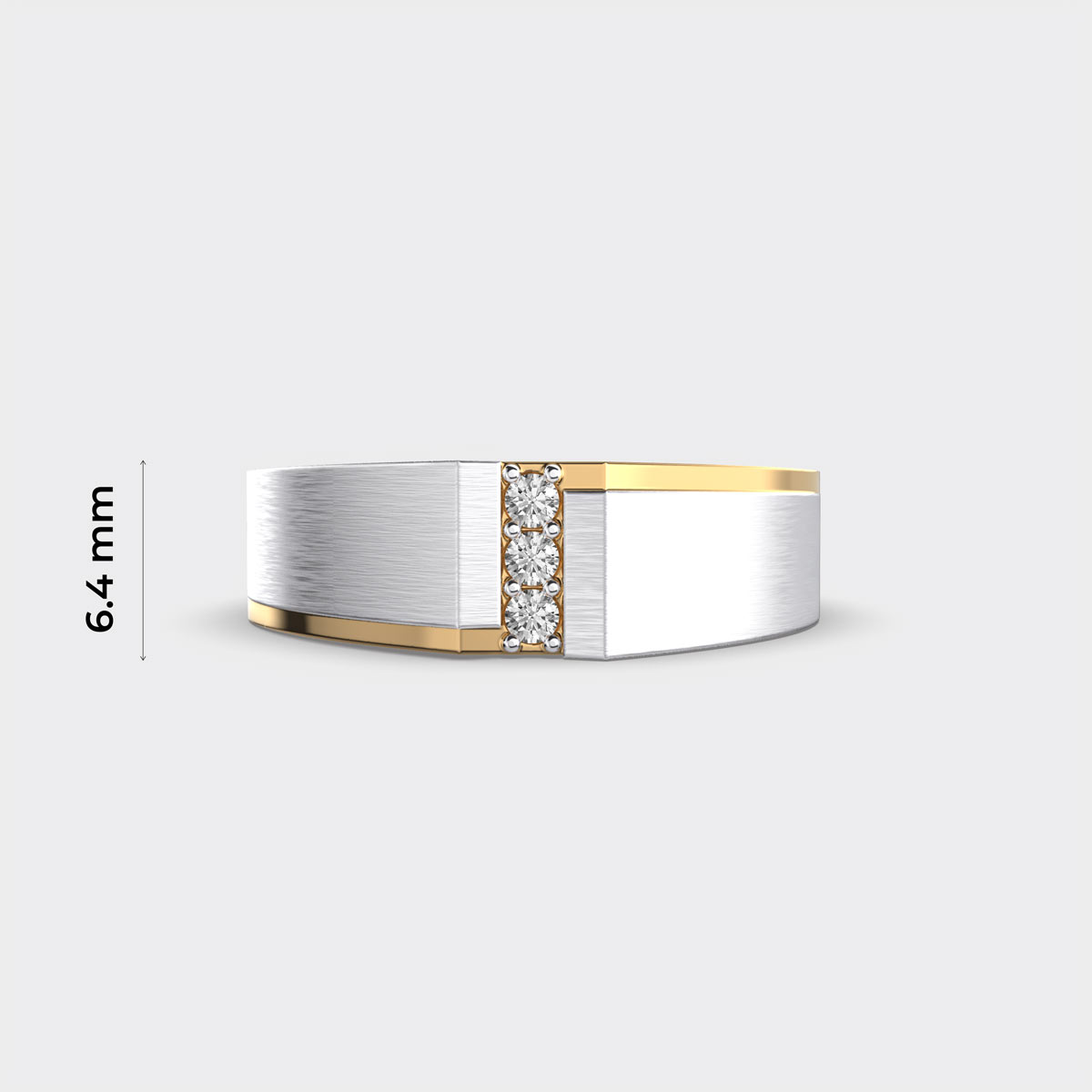 Silhouette Curve Men’s Diamond Ring