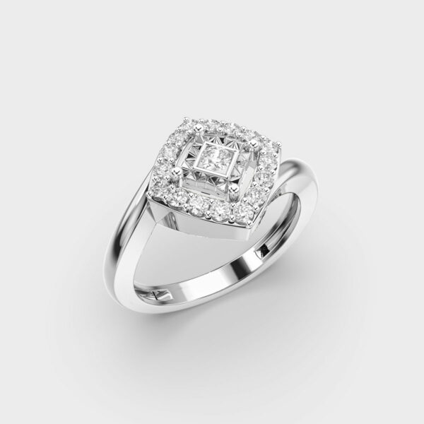 Quaint Quad Diamond Encrusted Ring