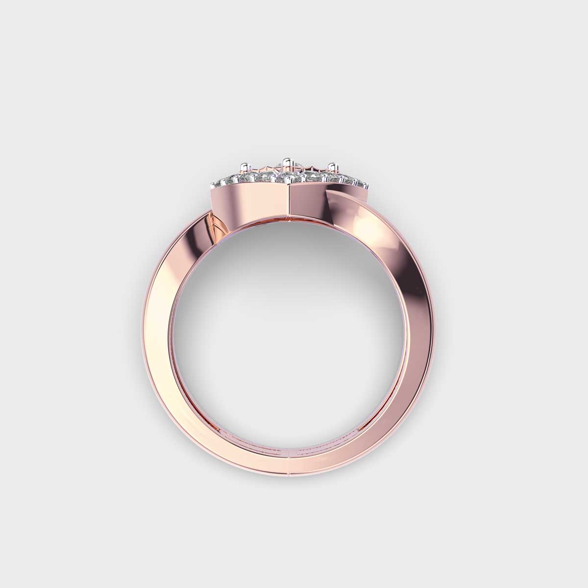 Quaint Quad Diamond Encrusted Ring