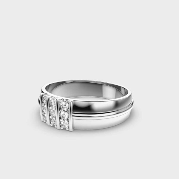 Tri Line Men’s Diamond Ring