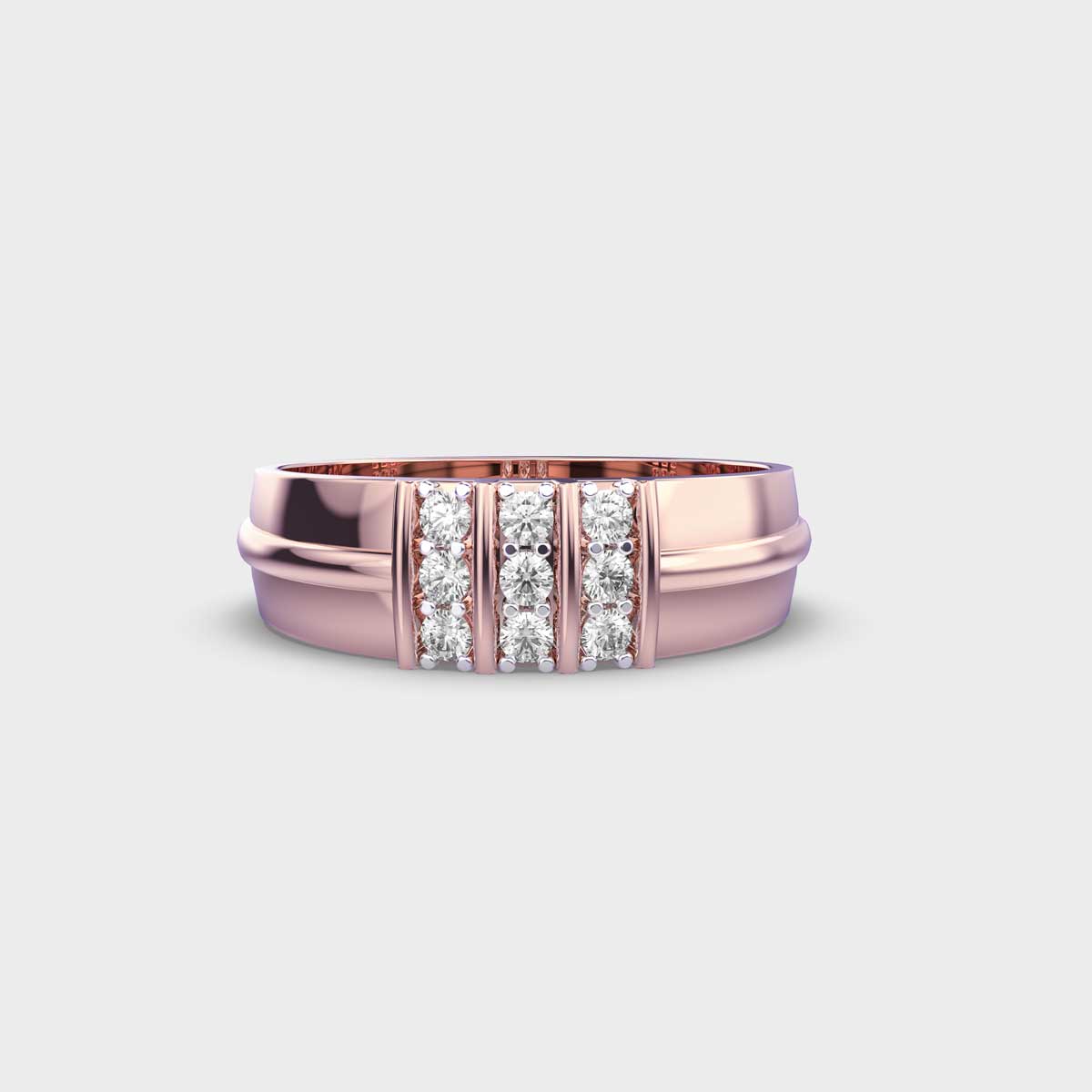 Tri Line Men’s Diamond Ring