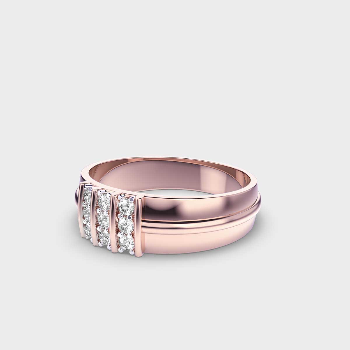 Tri Line Men’s Diamond Ring