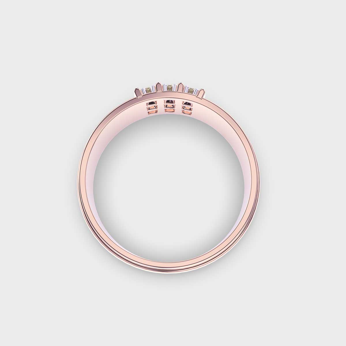 Tri Line Men’s Diamond Ring