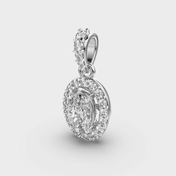 Classique Oval Diamond Pendant