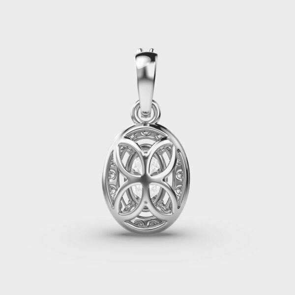Classique Oval Diamond Pendant