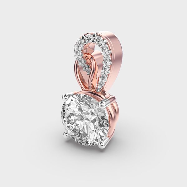 2 Carat Shimmering Solitaire Pendant (Without Chain)