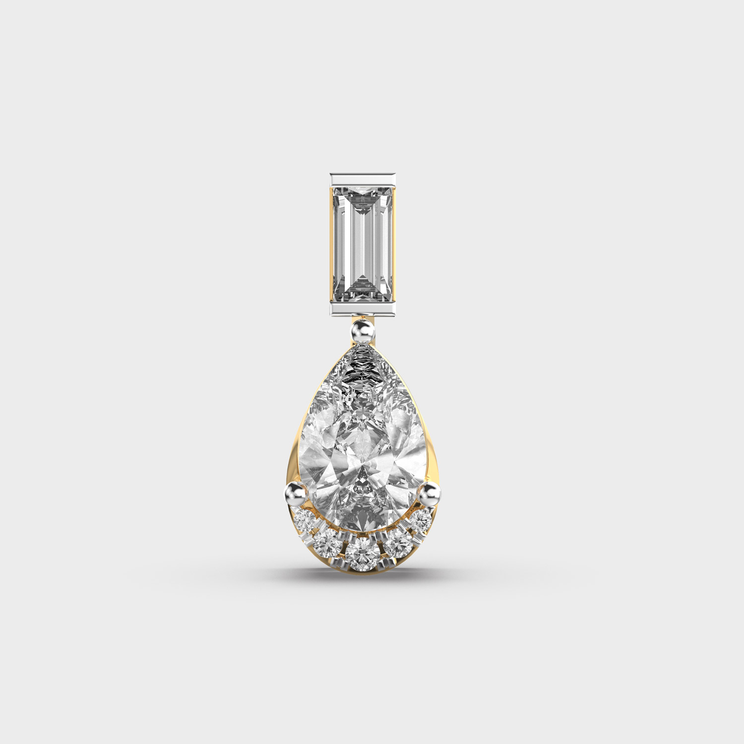 Dewfall Diamond Teardrop Pendant
