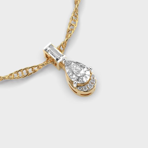 Dewfall Diamond Teardrop Pendant