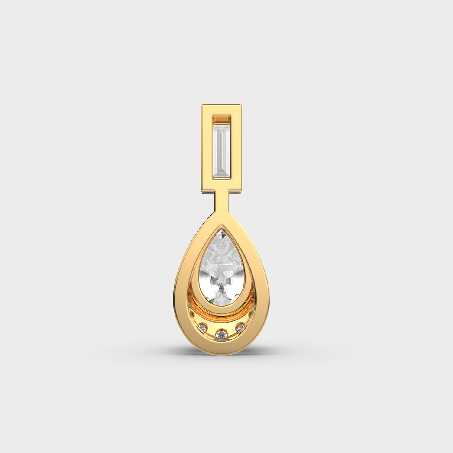 Dewfall Diamond Teardrop Pendant