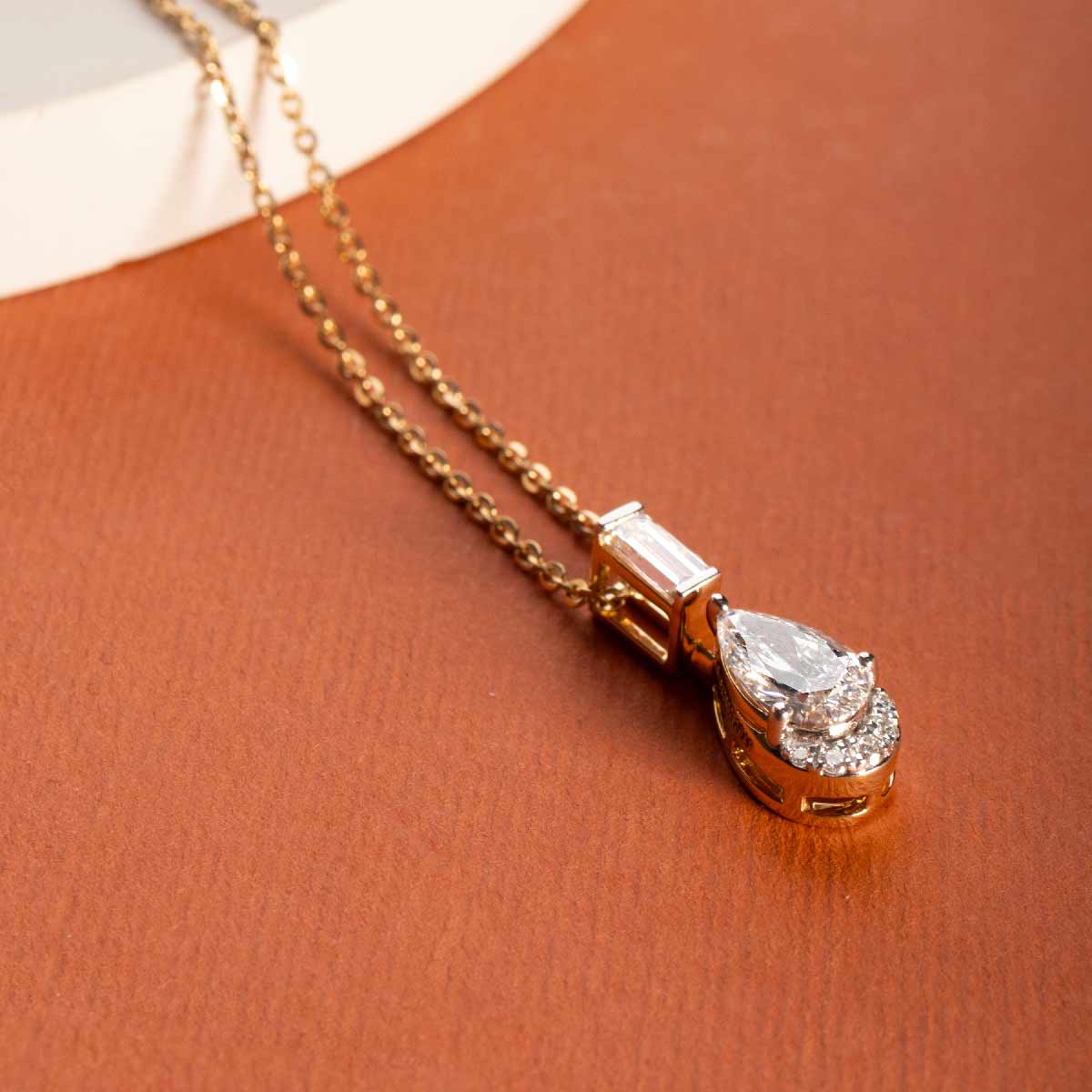 Dewfall Diamond Teardrop Pendant