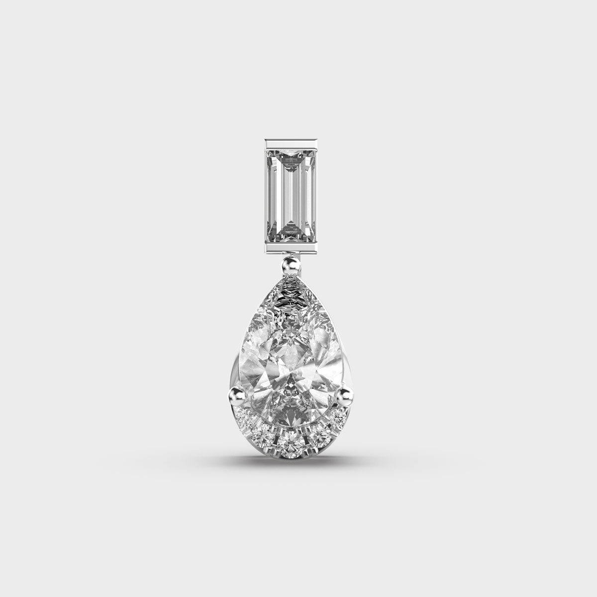 Dewfall Diamond Teardrop Pendant