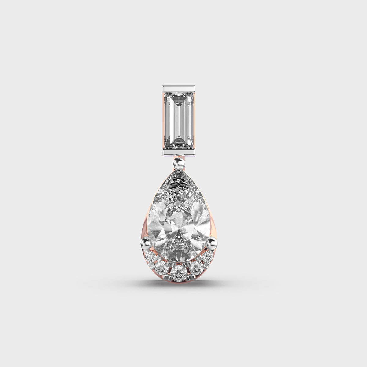 Dewfall Diamond Teardrop Pendant