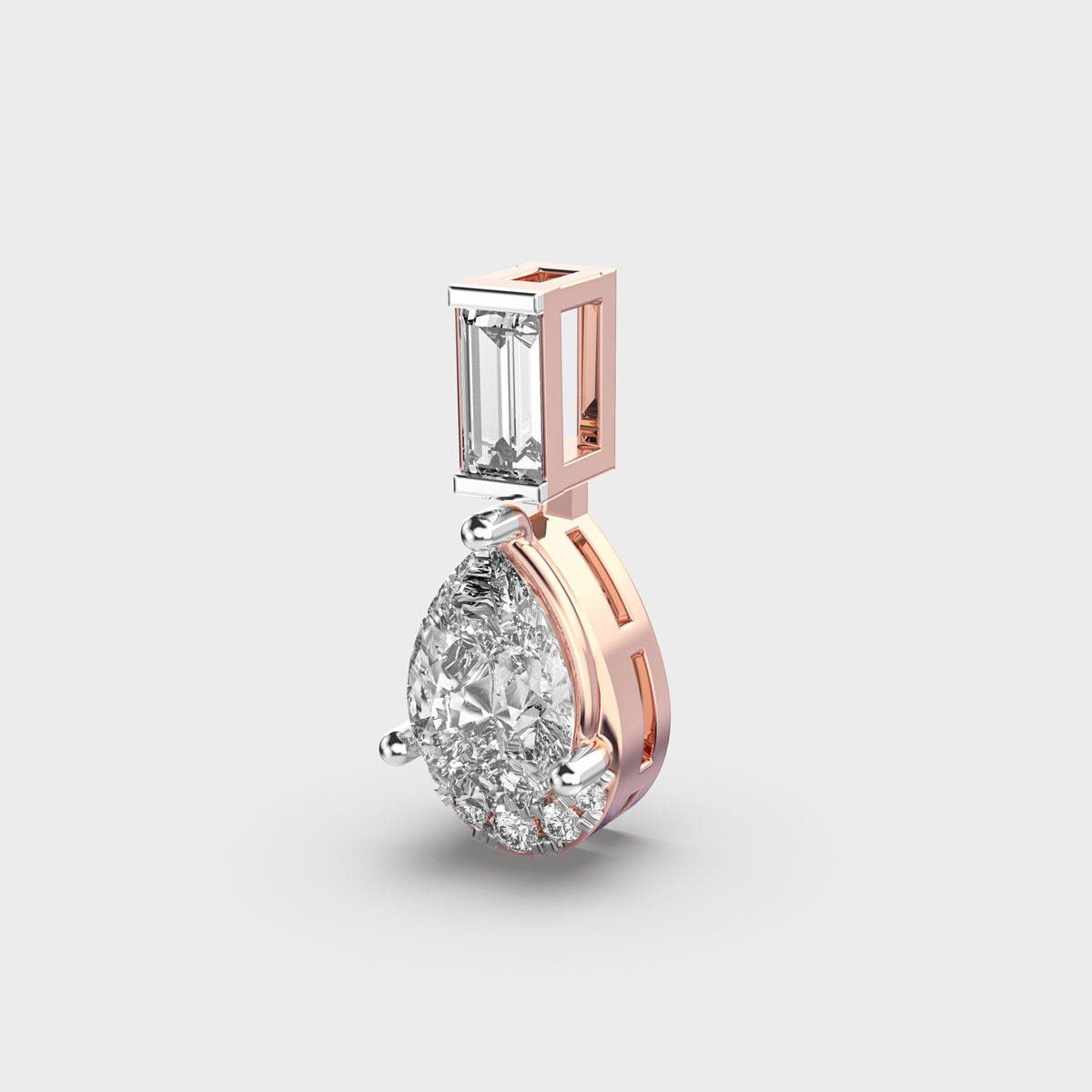 Dewfall Diamond Teardrop Pendant