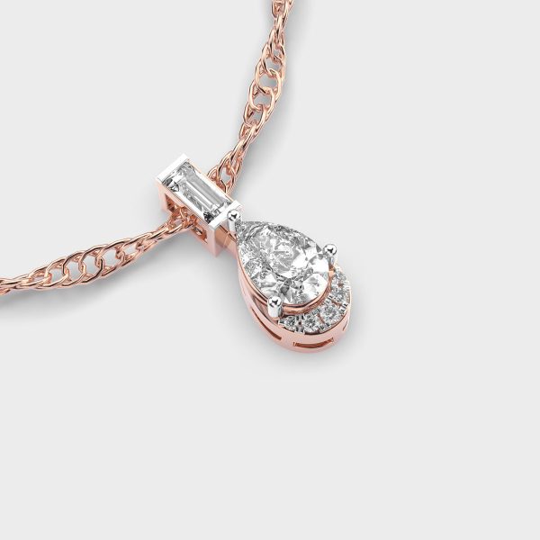 Dewfall Diamond Teardrop Pendant