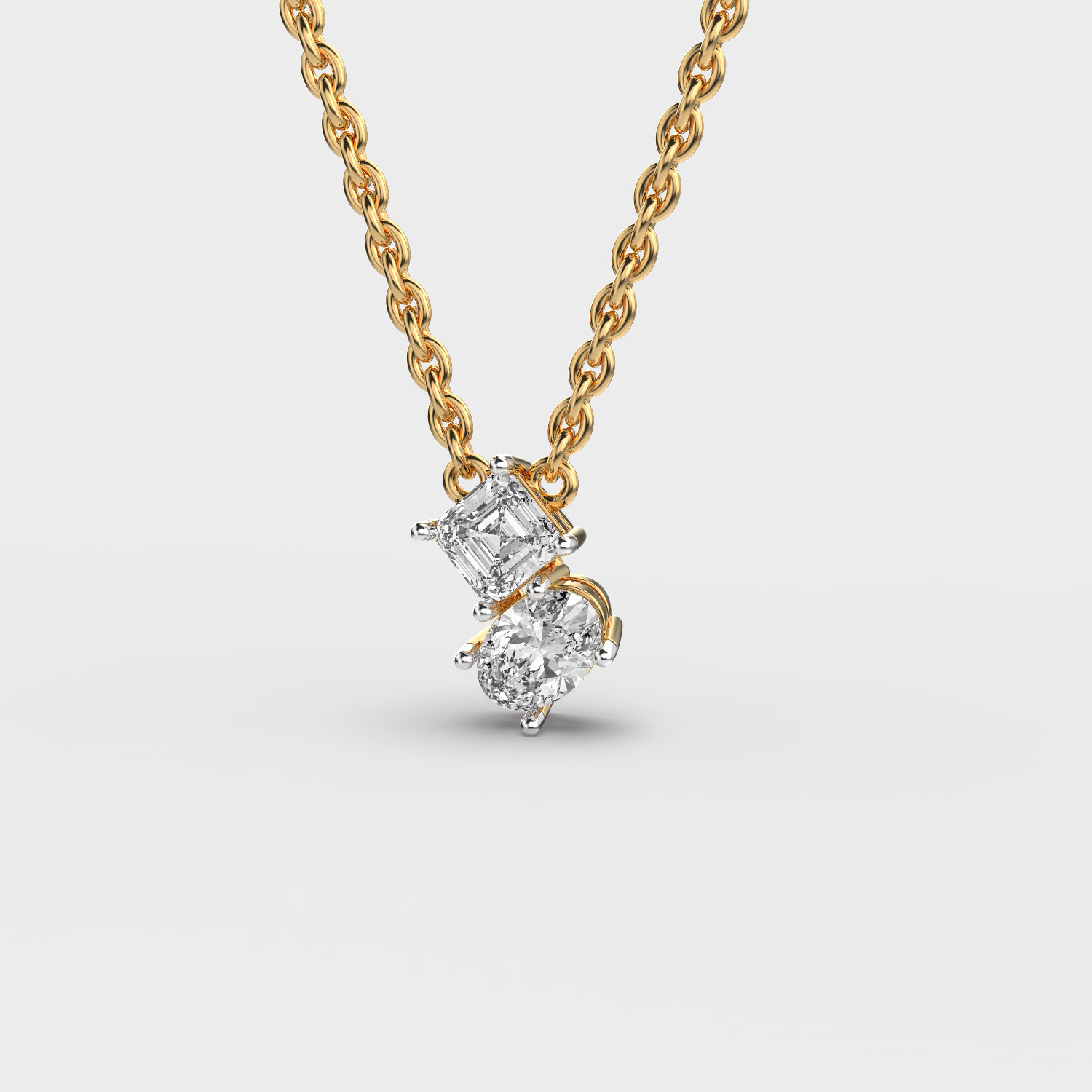 Two-Stone Diamond Pendant