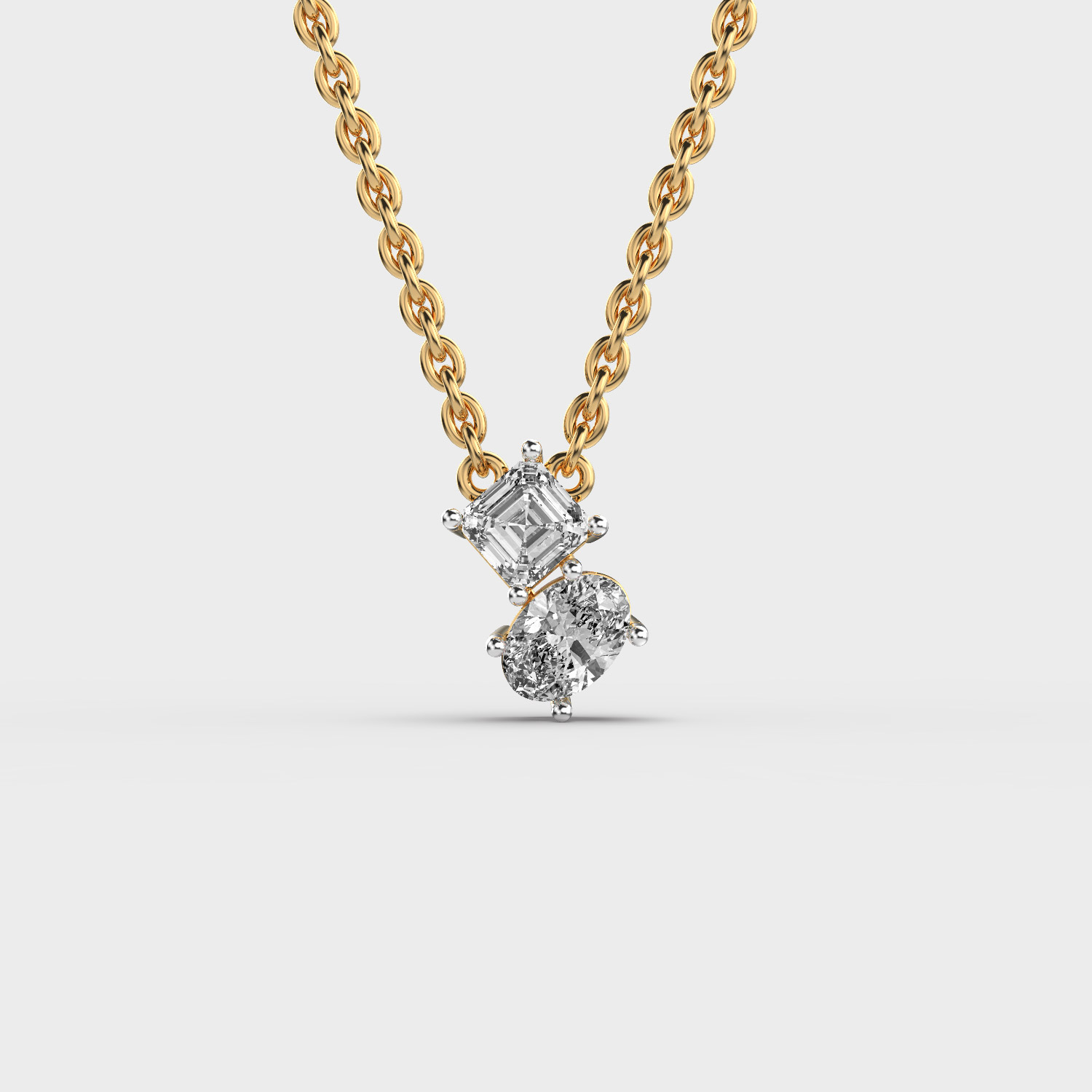 Two-Stone Diamond Pendant
