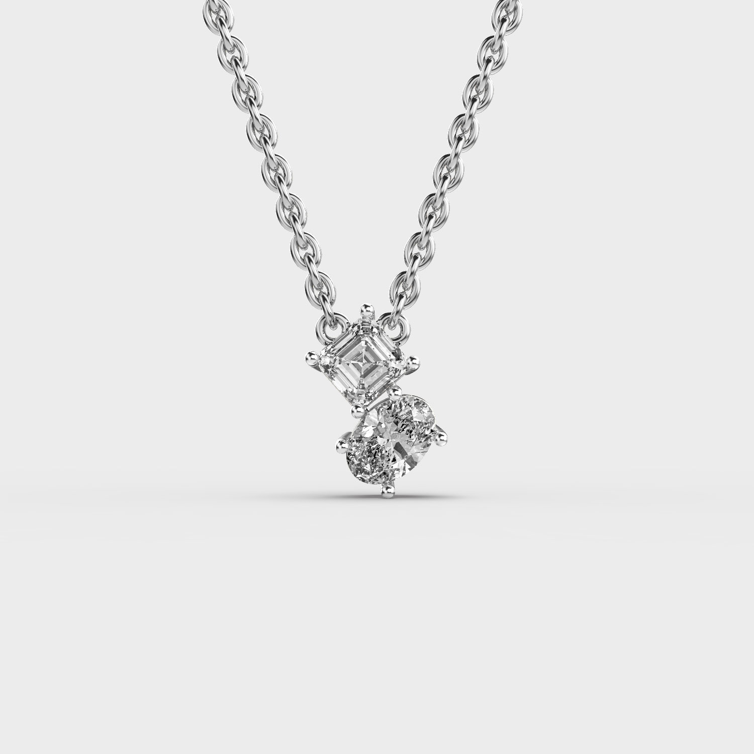 Two-Stone Diamond Pendant