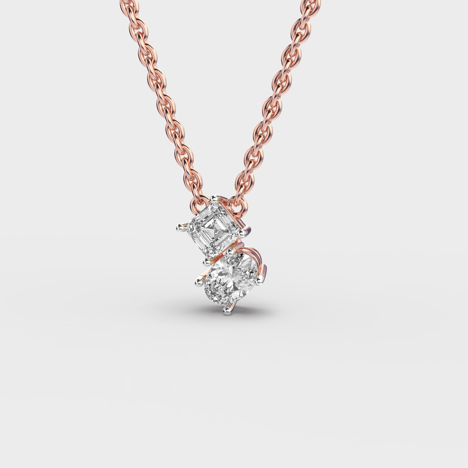 Two-Stone Diamond Pendant