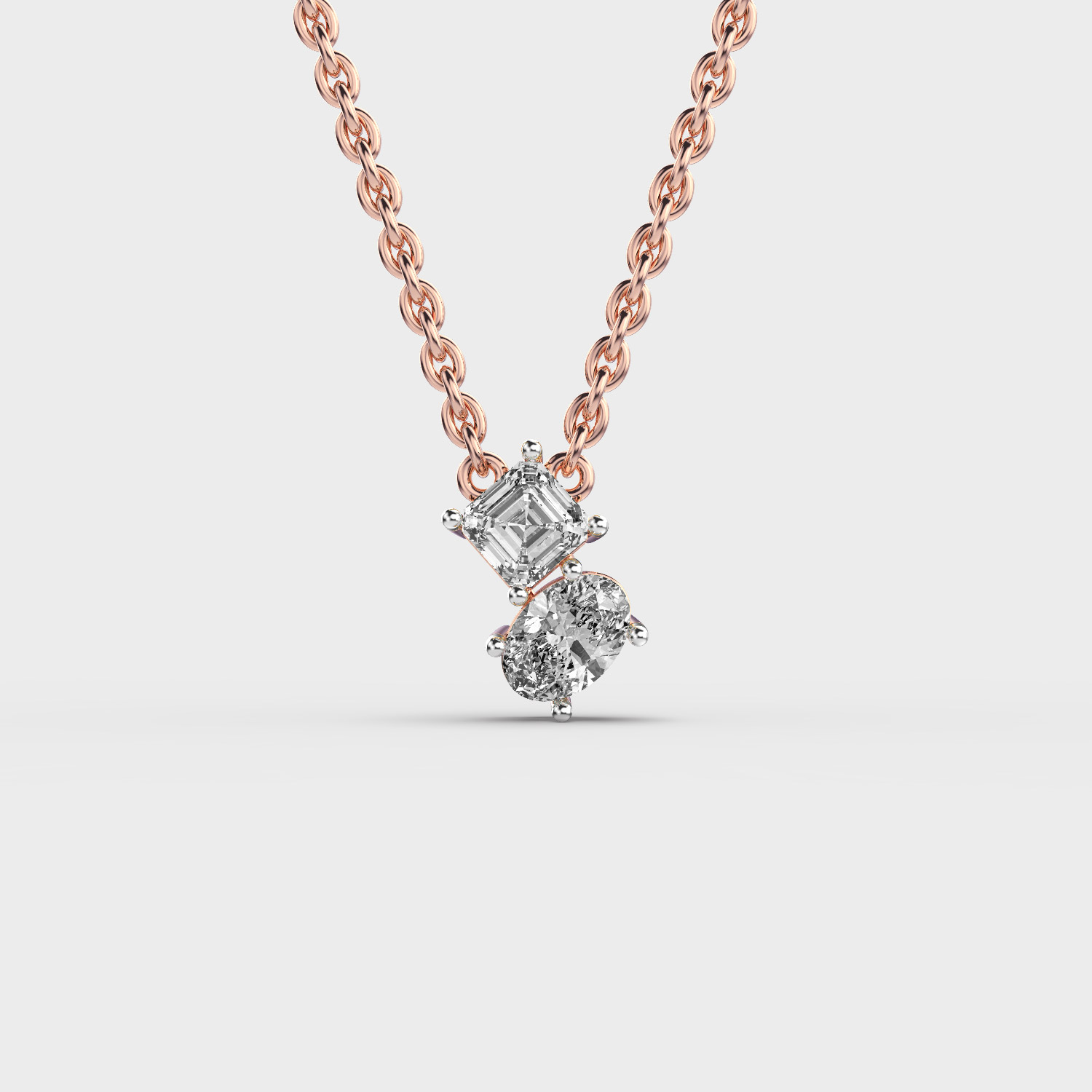 Two-Stone Diamond Pendant