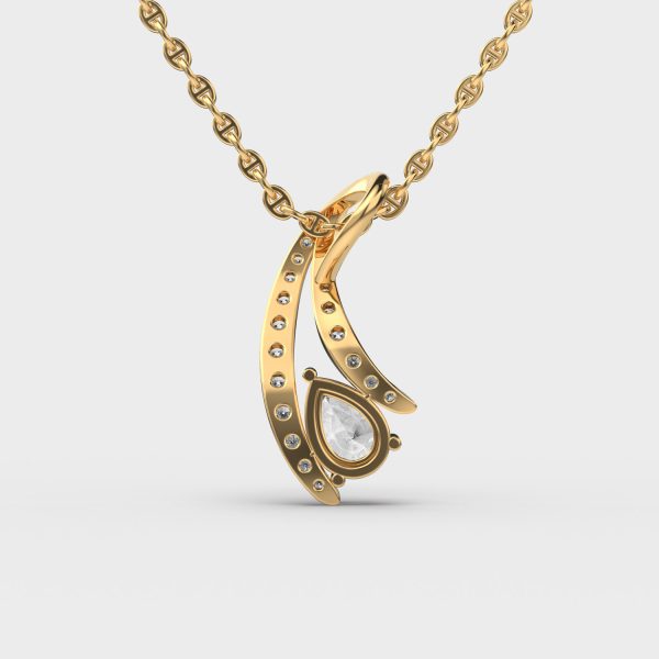 Sundrop Whisper Oval Diamond Pendant