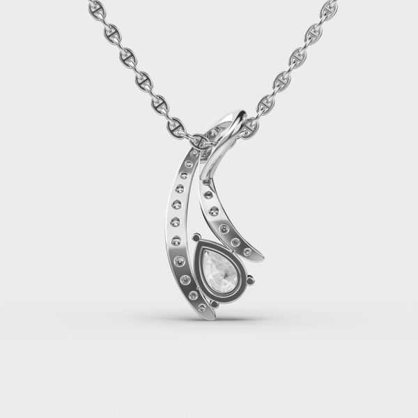 Sundrop Whisper Oval Diamond Pendant