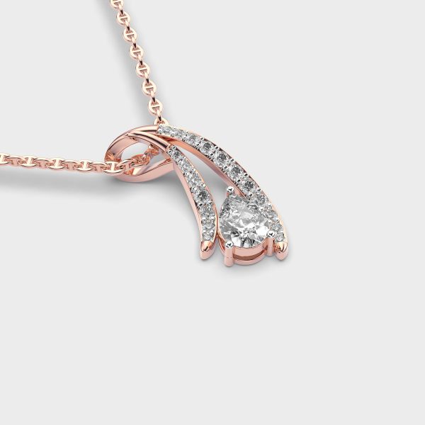 Sundrop Whisper Oval Diamond Pendant