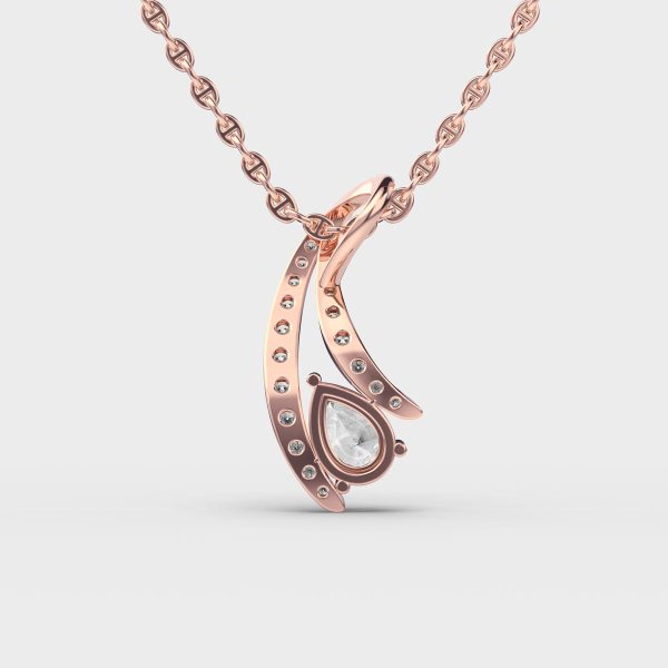 Sundrop Whisper Oval Diamond Pendant