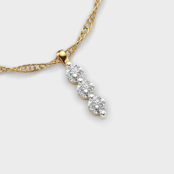 Three-Stone Diamond Pendant