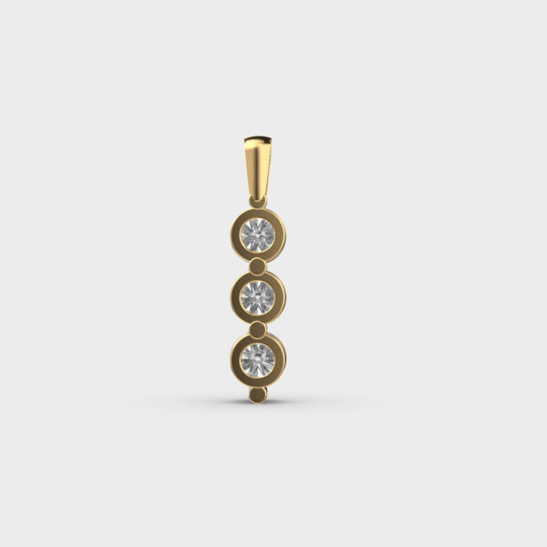 Three-Stone Diamond Pendant