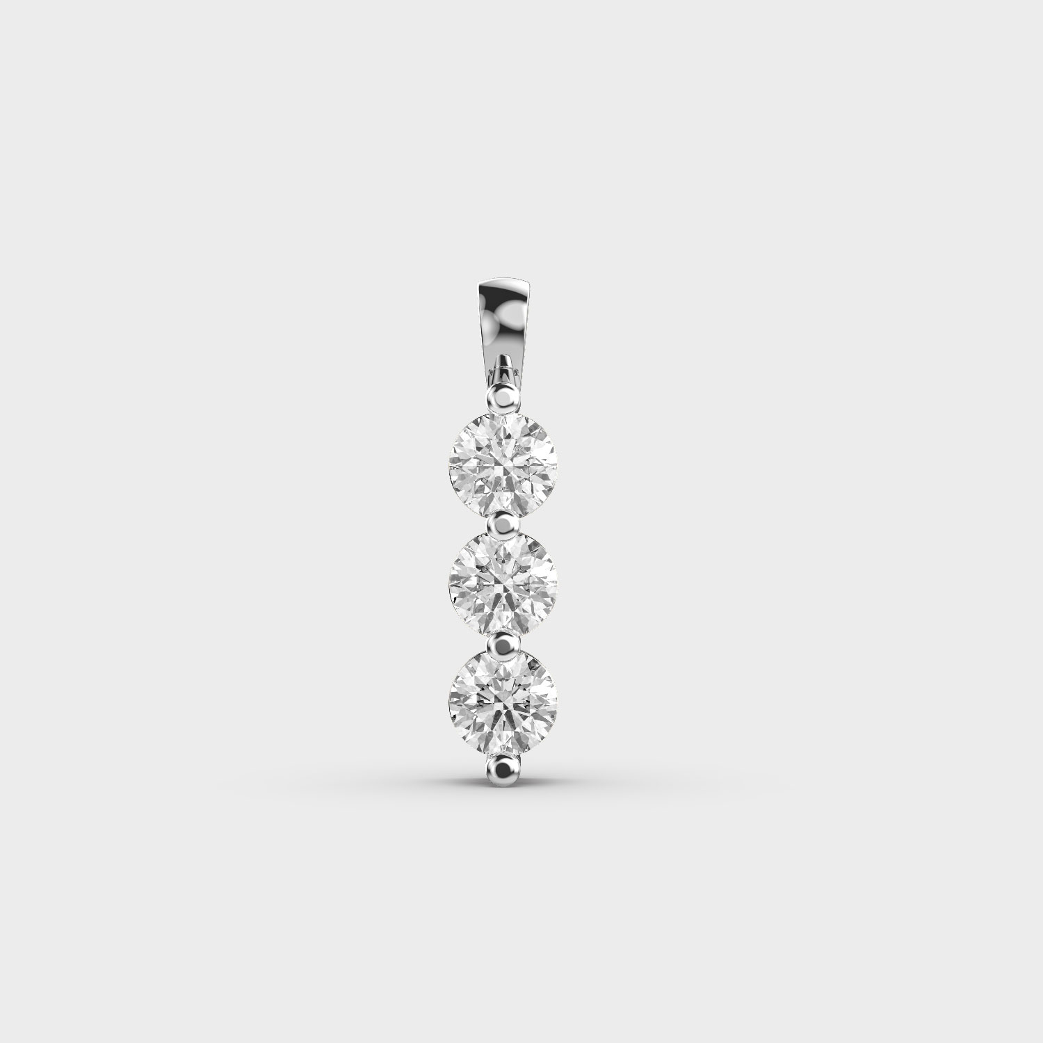 Three-Stone Diamond Pendant